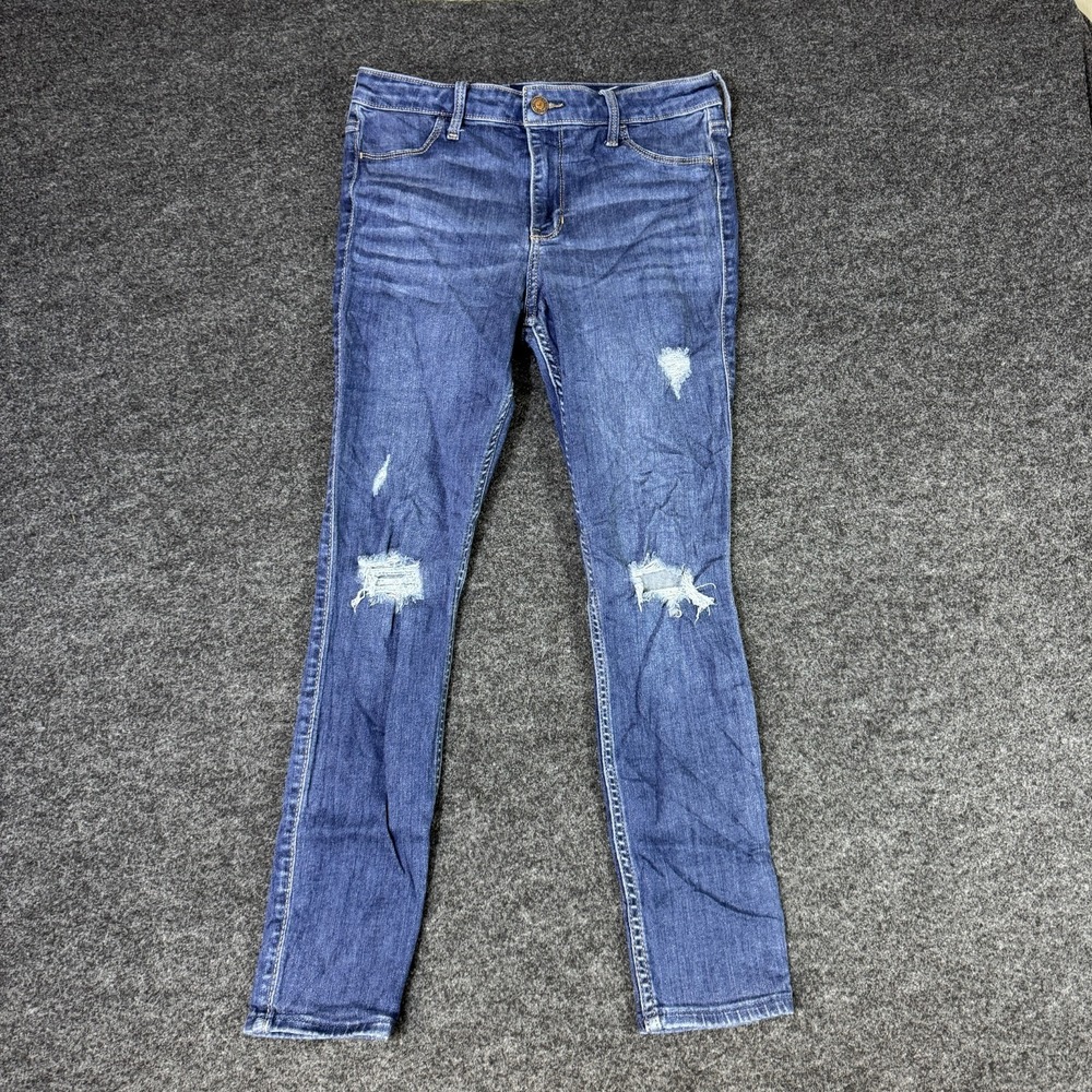 Hollister High Rise Jegging Jeans Womens 7S 28X26 Blue Denim Advanced Stretch